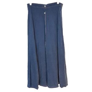 Silk Maxi Skirt Carole Little Sz 12 #bohemian #cottage core #boho #gypsy #hippie